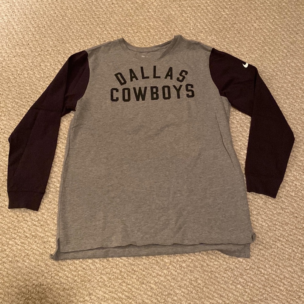 Dallas Cowboys Nike Heathered Grey Arch Heavyweight T-Shirt